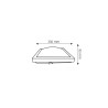Plafon OSMO 2xE27 33x33cm IP20 srebrny