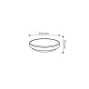 Plafon OSMO 2xE27 fi33 IP20 czarny