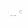 Oprawa downlight LED LARRY n/t 6W 4000K 360lm 12x12cm IP21 biała