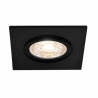 Ozzo oczko sufitowe OLAF-221-BL kwadratowe czarne