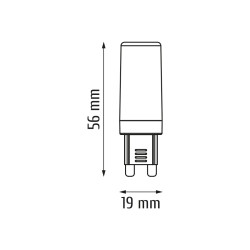 Lampa led G9 4,6W 520lm 2700K owal INQ