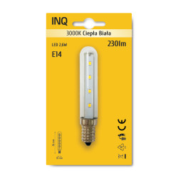 LED E14 2,6W T18L 230lm...