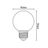 LED kolor ORANGE E27 2W kulka INQ