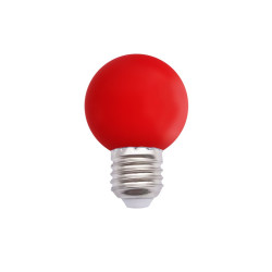 LED kolor RED E27 2W kulka INQ