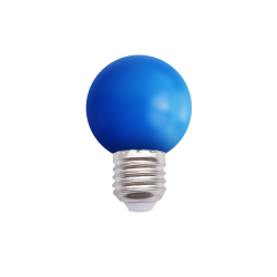 LED kolor BLUE E27 2W kulka...