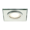 Ozzo oczko sufitowe VIGO-12G-S/CH kwadratowe transparentne szkło