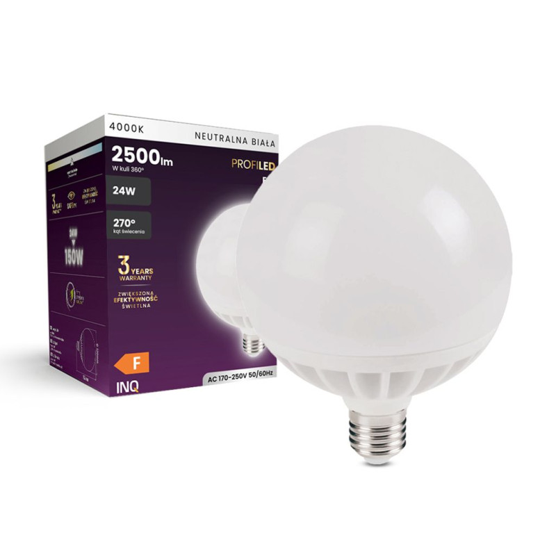 LED E27 G120 24W 2500lm 4000K
