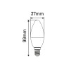LED C37 E14 4W świeczka 320lm 3000K INQ