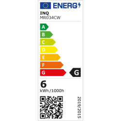 LED MR16 GU10 6W 490lm 6500K INQ