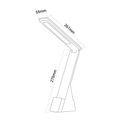 Lampka biurkowa LED Neo Wireless czarna Nilsen