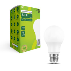 LED A60 E27 6W bulb 510lm...