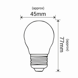 LED milky G45 E27 5,5W kulka 680lm 4000K INQ