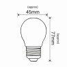 LED milky G45 E27 5,5W kulka  680lm 3000K INQ