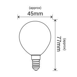 LED milky G45 E14 5,5W kulka 680lm 3000K INQ