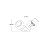 Oprawa MINITOMMY 2L czarny X LED GU10 2x45W 3000K