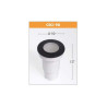 Oprawa najazdowa CECI 90 szary X GU10 45W 4000K