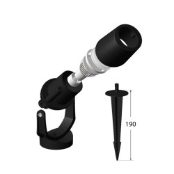 Oprawa MINITOMMY czarny X LED GU10 45W 4000K