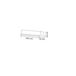 Oprawa belka led FLUO 60cm 10W 900lm 3000K IP44 szara