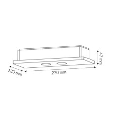Plafon lampa sufitowa Owen 74W 3000K 450lm RA90 plafon biały gips 3525