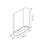 Kinkiet Alice 2*4W biały 3547
