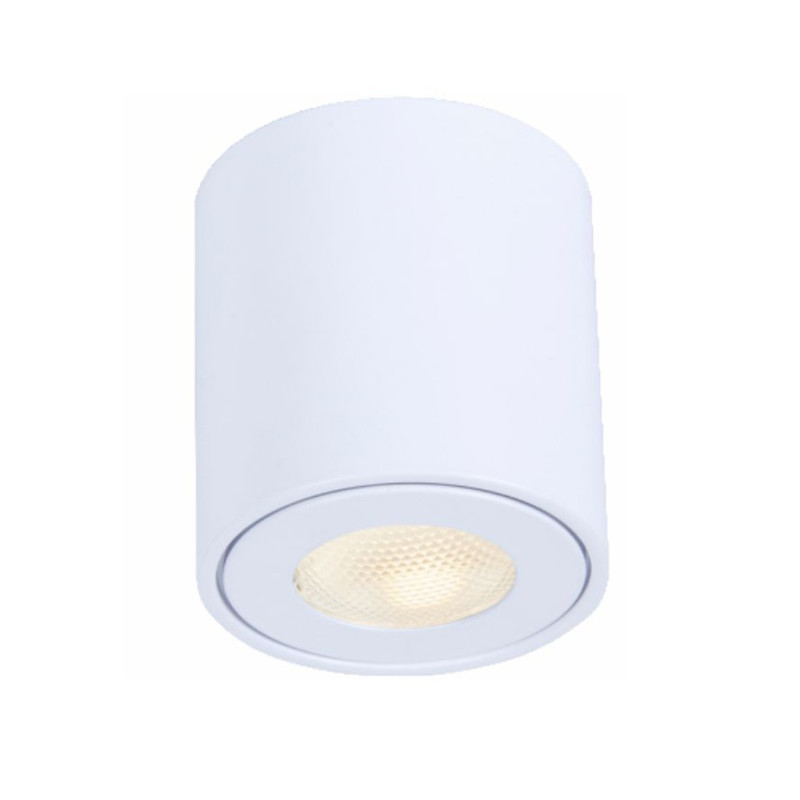 Ozzo Oprawa sufitowa ADA 1 SH-212-W/W natynkowa tuba biała IP44 wys.8cm