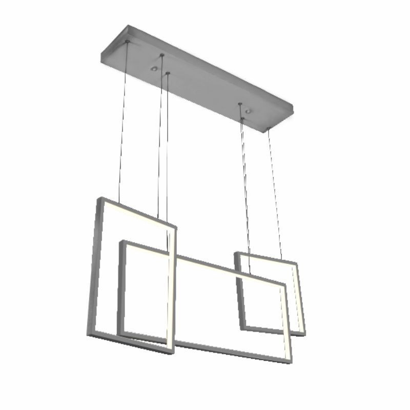 Lampa wisząca Carla 55W wisząca chrom 3-elementy 3588 