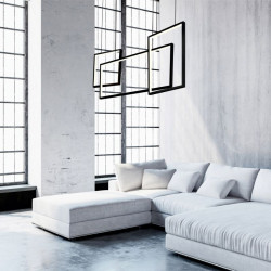 Lampa wisząca Carla 55W wisząca chrom 3-elementy 3588 