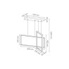 Lampa wisząca Carla 55W wisząca chrom 2-elementy 3589 
