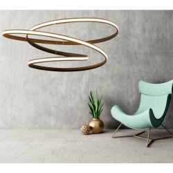 Lampa wisząca Zoe 85W wisząca biała 3594