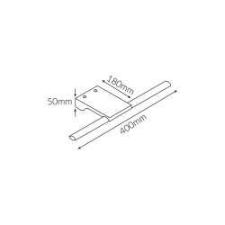 Galeryjka Paul 8W 4000K 500lm czarna 40cm 3609