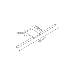 Galeryjka Paul 12W 3000K 800lm biała 60cm 3610 