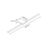 Galeryjka Paul 16W 3000K 1000lm biała 80cm 3612