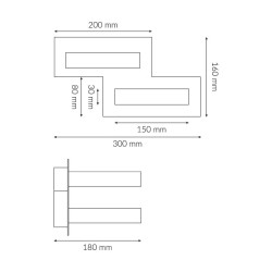 Kinkiet Nico 10W 3000K 500lm biały 3620 