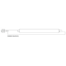 Oprawa LED OLGA 2x1200 komplet z tubami klosz mleczny IP65 INQ