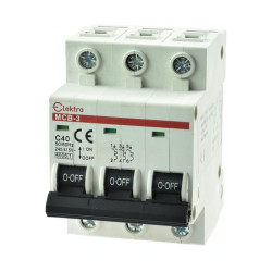 Wyłącznik nadprądowy 3P AC C 40A Elektro