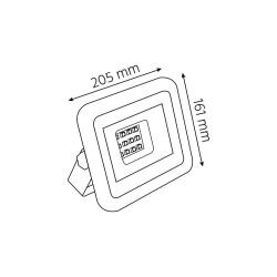 Naświetlacz led RENO 50W 3500lm 3000K biały
