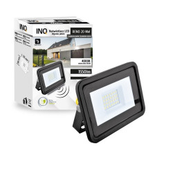 Naświetlacz led RENO 20W 1550lm 4000K z czujką ruchu HF czarny