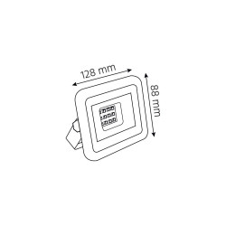 Naświetlacz led RENO 20W 1550lm 4000K z czujką ruchu HF czarny