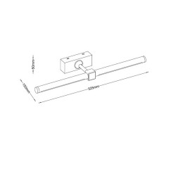 Galeryjka Daniel 8W 3000K 780lm chrom 525cm
