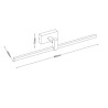 Galeryjka Leo 12W 3000K 975lm chrom 60cm