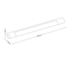 Galeryjka Louis 24W 4000K 1560lm chrom 965cm