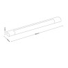 Galeryjka Louis 24W 4000K 1560lm chrom 965cm