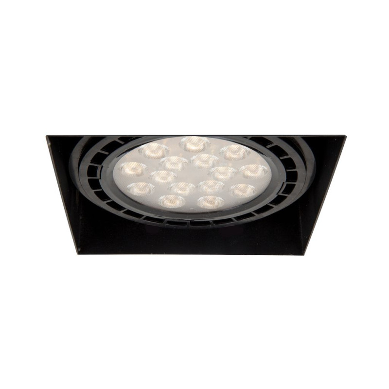 Ozzo Oprawa sufitowa p/t QBOX 1 BL AR111 GU10 bezramkowa czarna