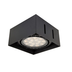 Ozzo Oprawa sufitowa p/t QBOX 1 BL AR111 GU10 bezramkowa czarna