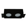 Ozzo Oprawa sufitowa p/t QBOX 2 BL AR111 GU10 bezramkowa czarna