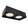 Ozzo Oprawa sufitowa p/t QBOX 2 BL AR111 GU10 bezramkowa czarna