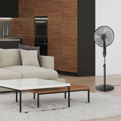 Wentylator TEVO stojący obrotowy premium 16 cali 45W czarny Tevo