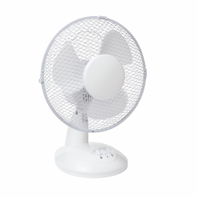 Wentylator TEVO biurkowy obrotowy 9 cali 30W biały Tevo