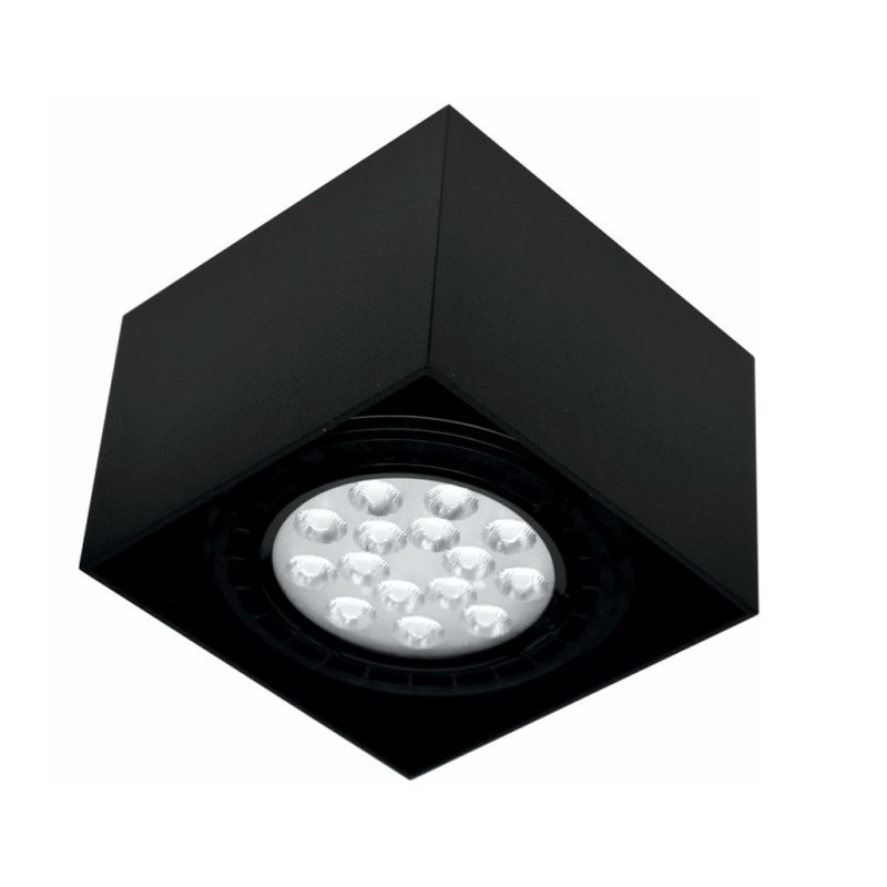 Ozzo Oprawa sufitowa n/t Axel 111S-BL AR111 GU10 kwadratowa czarna