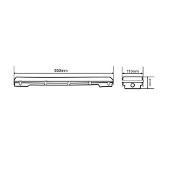 Oprawa hermetyczna OLSA TECHNIC 2x60cm IP65 szara